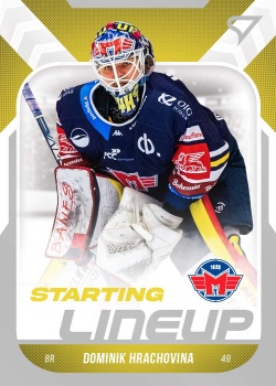 Dominik Hrachovina Ceske Budejovice Tipsport ELH 2022/23 SportZoo 2. serie Starting LINEUP #SL-13
